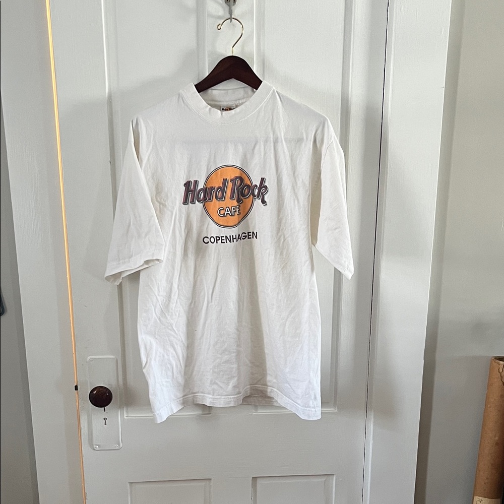 Vintage Hard Rock Cafe extra large men’s white Copenhagen